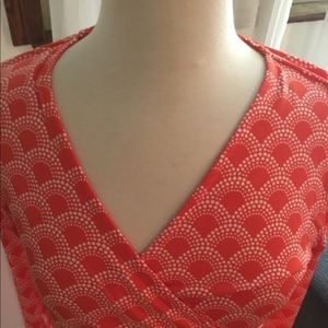 41 Hawthorn long-sleeved cross front knit top